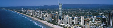 Aerial view of the Gold Coast